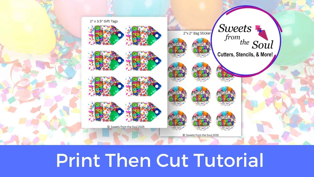 Cut Gift Tags & Stickers Easily with Print Then Cut