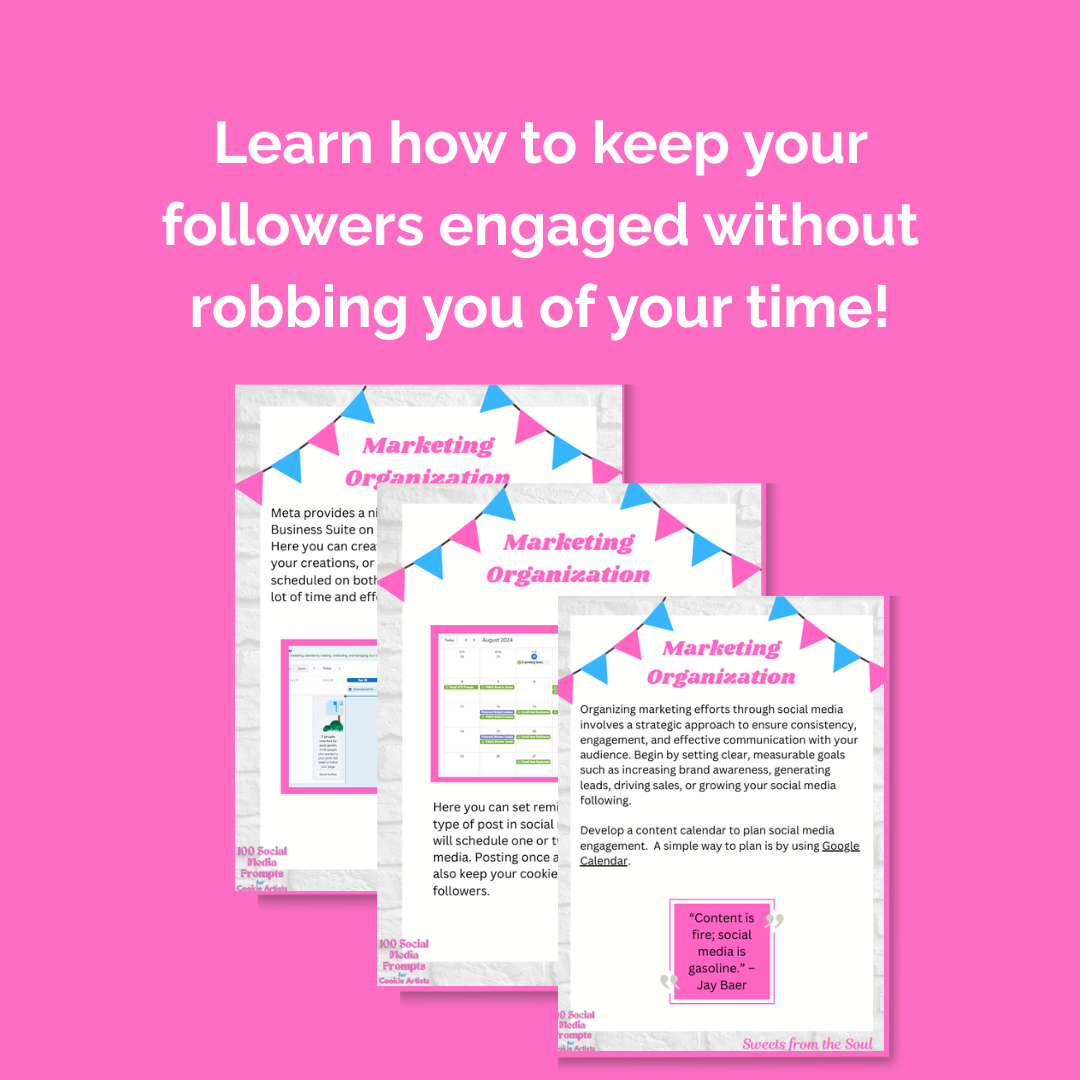 100 Social Media Prompts for Cookie Artists