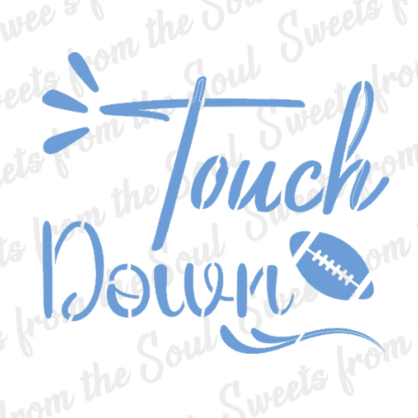 Touchdown Cookie Stencil