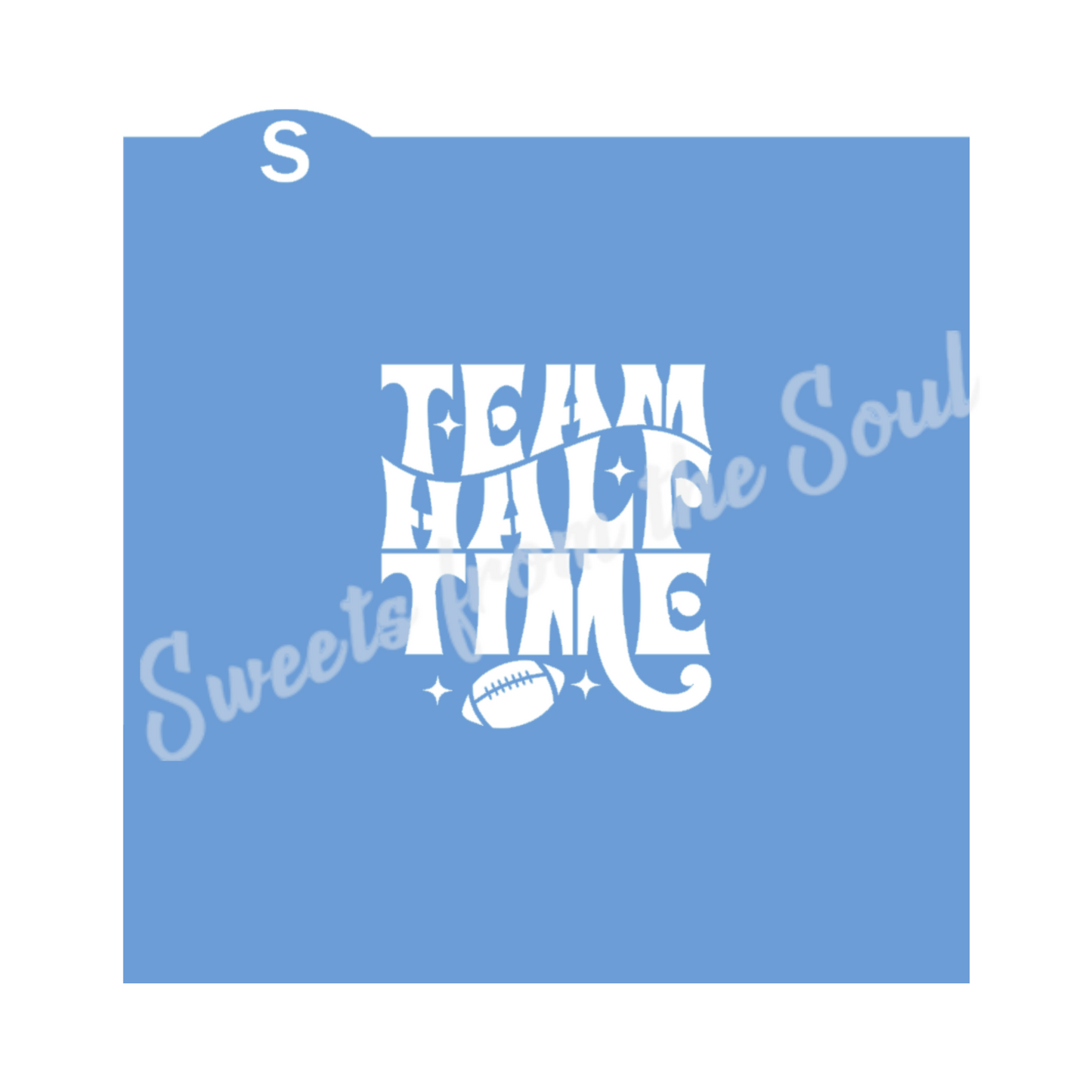 Team Half Time Cookie Stencil