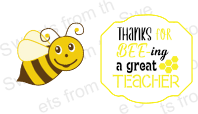 Thanks for BEE-ing a great TEACHER Cookie Stencil