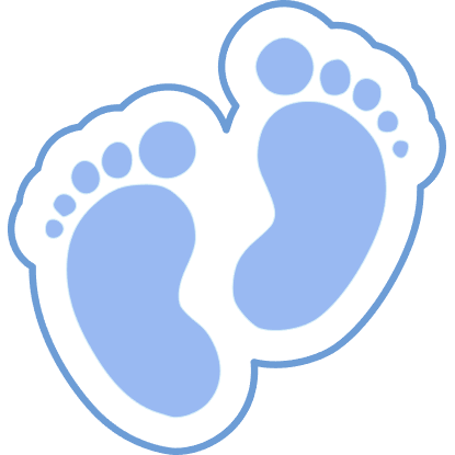 Digital ZIP File: Baby Feet Stencil & Cutter Set