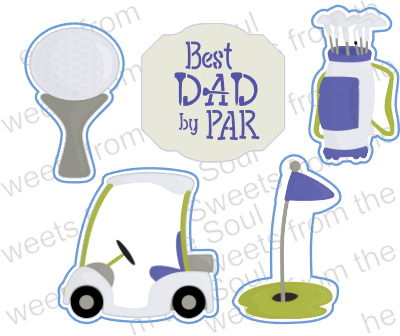 Best Dad by Par Cookie Stencil