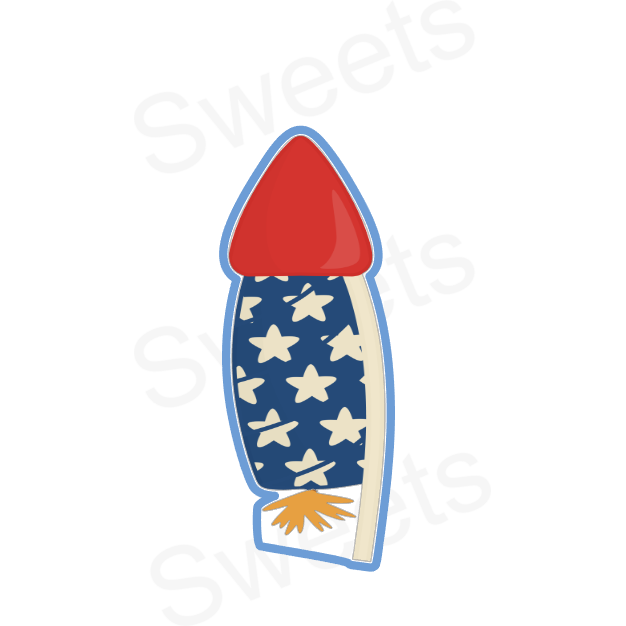 Bottle Rocket Cookie Cutter