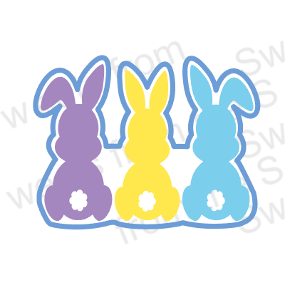 Bunny Friends Cookie Cutter