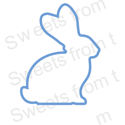 Silhouette Rabbit with Flowers Cutter & Stencil Set