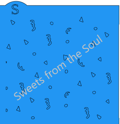 Confetti Background Stencil