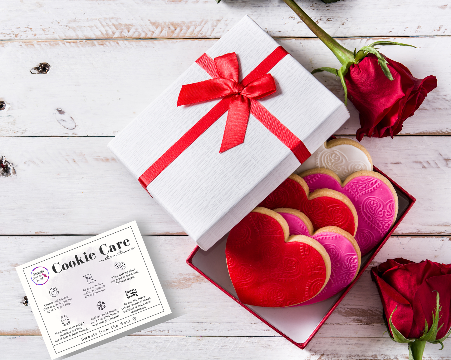 Editable Cookie Care Card & Thank You Card Template