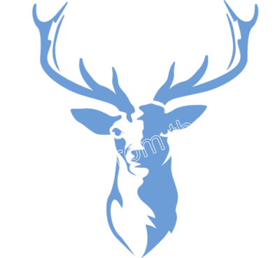 Deer Mount Cookie Stencil