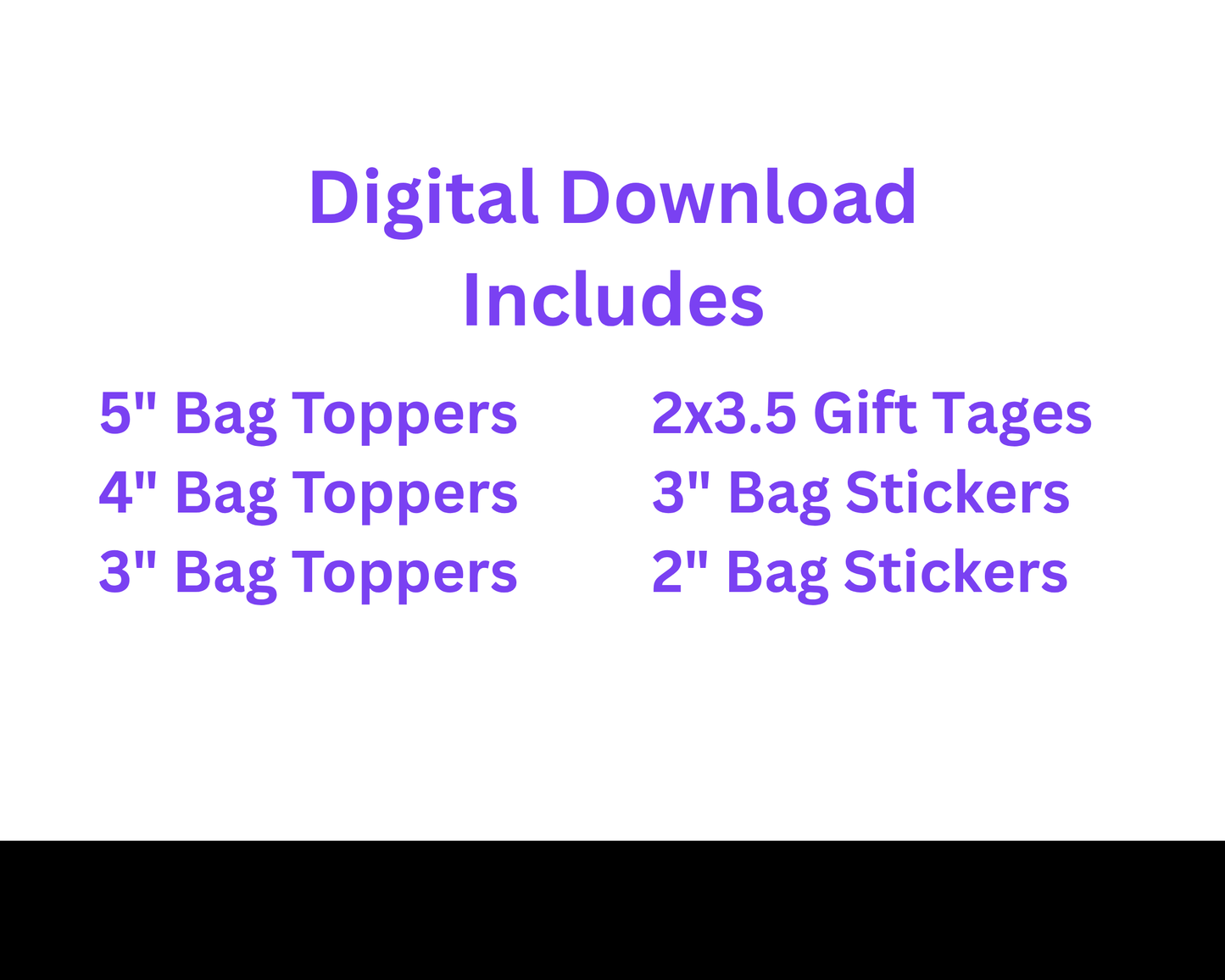 Digital File: Printable Happy Halloween Treat/Cookie Bag Toppers, Gift Tags, & Stickers Bundle