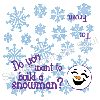 Do you want to build a Snowman Frozen Treat Bag Toppers