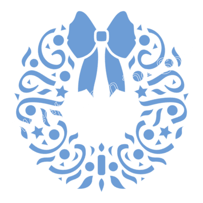 Filigree Wreath Cookie Stencil