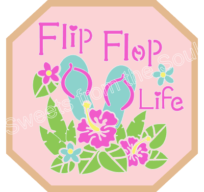Flip Flop Life Layered Stencil Set