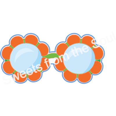 Flower Sunglasses Cookie Cutter