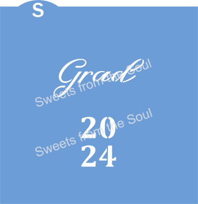 Grad 2024 Duo Cookie Stencil