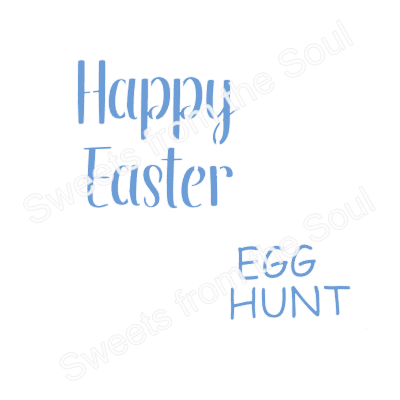 Happy Easter/Egg Hunt Cookie Stencil