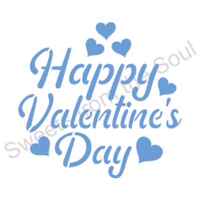 Happy Valentine's Day Stencil