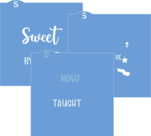 How Sweet it is to be Taught By You! Cookie Stencil