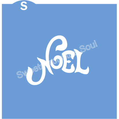 Noel Curvy Cookie Stencil