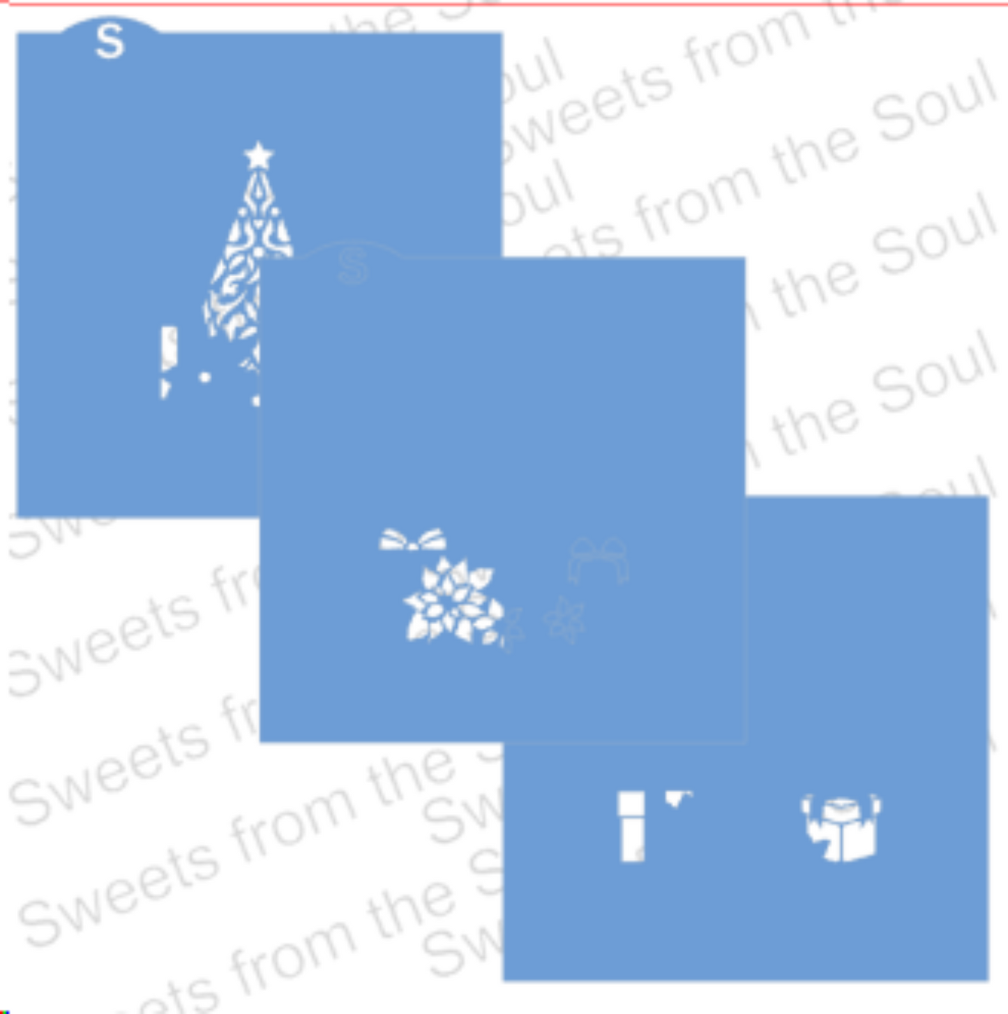 Presents & Poinsettias Stencils and Cutters Bundle