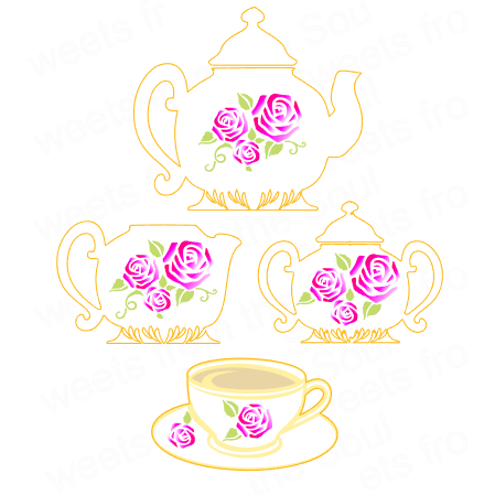 Tea Set Cookie Cutter Set Bundle