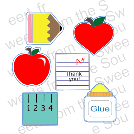 School Supplies Minis Cookie Cutter Set