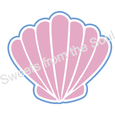 Scallop Shell Stencil and Cookie Cutter Set