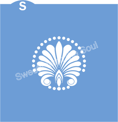 Shell Mandala Cookie Stencil