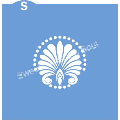 Digital SVG File: Shell Mandala Cookie Stencil