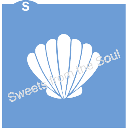 Scallop Shell Stencil and Cookie Cutter Set
