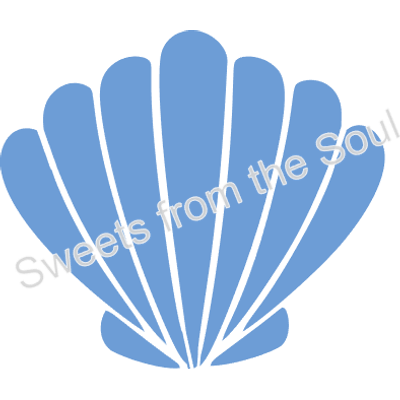 Scallop Shell Cookie Stencil