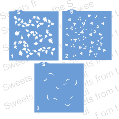 Holly and Berries 3-Piece Layered Stencil Set