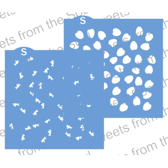 Digital SVG Zip File: Strawberry Background Cookie Stencil