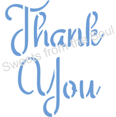 Thank You Cookie Stencil