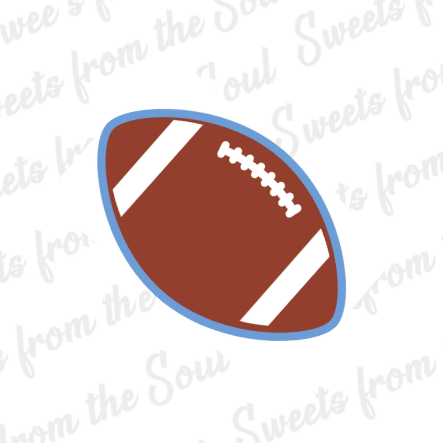 Digital STL File: Football Cookie Cutter