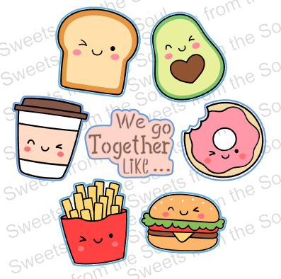 "We go together like..." Valentine Stencil & Cutters Set