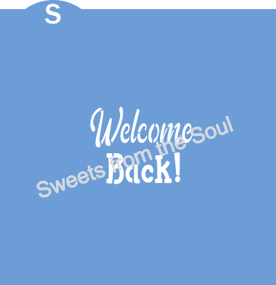 Welcome Back Friends Cookie Cutter & Stencil Set