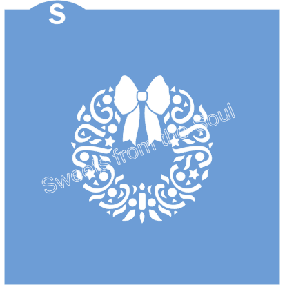 Filigree Wreath Cookie Stencil