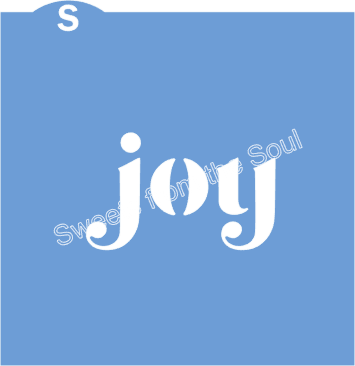 Joy Cookie Stencil