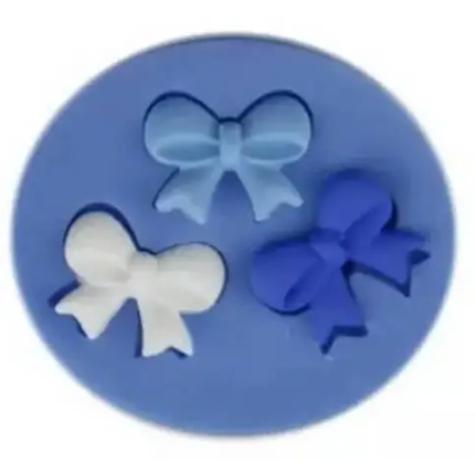 Three Bowknot Silicone Fondant Mold