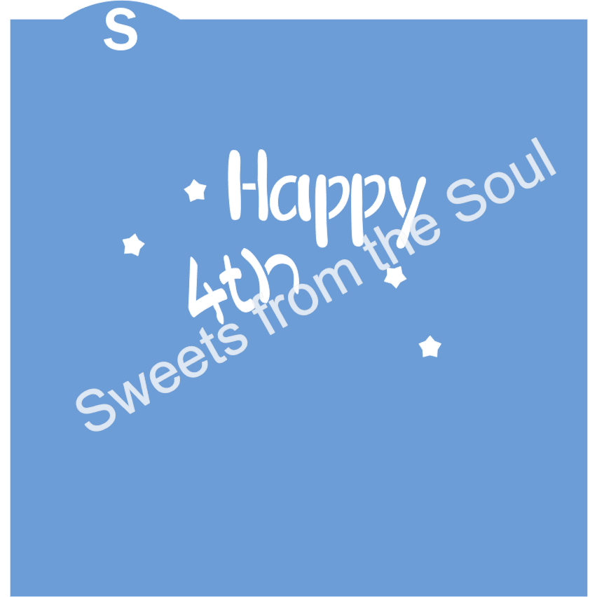 Happy 4th of July Cookie Cutter and Stencil