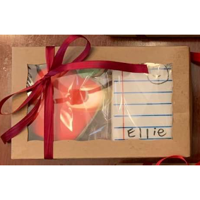 Apple and A+ Notebook Paper Cookie Set