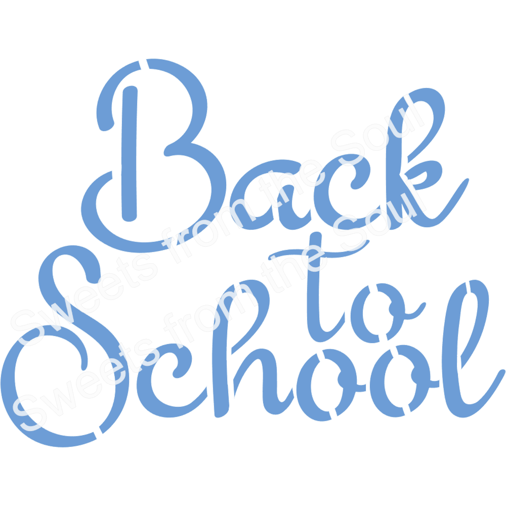 "Back to School" Stencil and Cookie Cutter Set