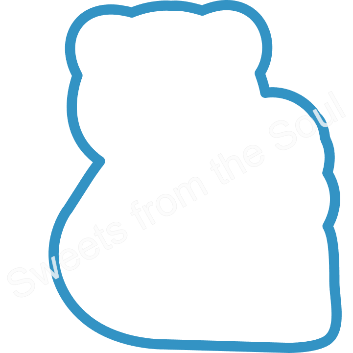 Gift Bear PYO Stencil and Cookie Cutter Set
