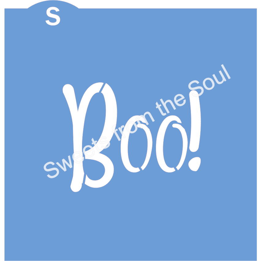 Boo! Cookie Stencil