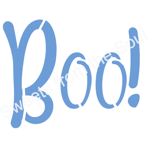 Boo! Cookie Stencil