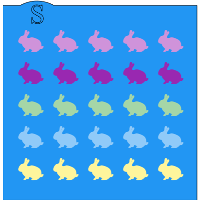 Bunny Background Stencil