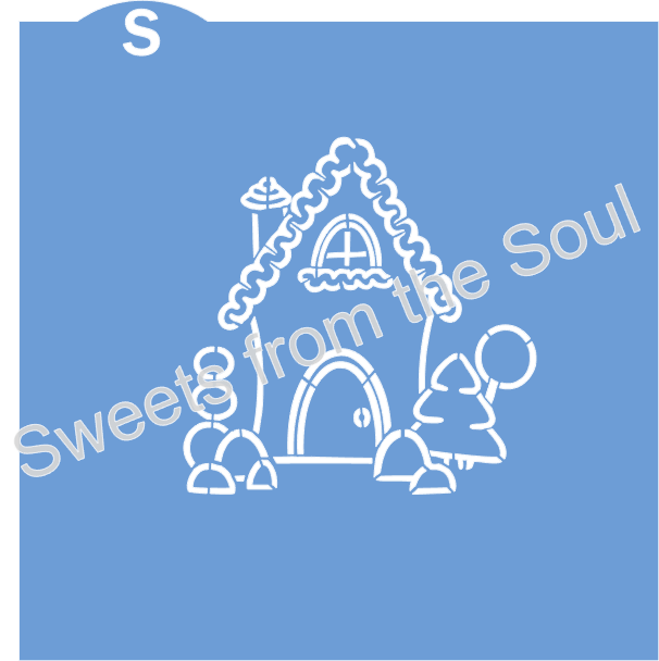 Candy House PYO Stencil and Cookie Cutter Set