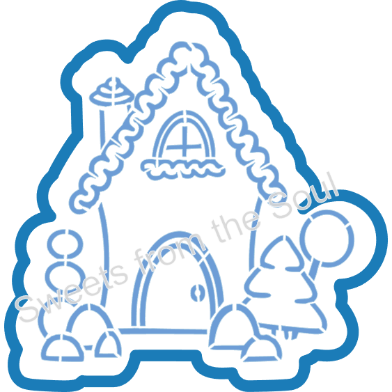 Candy House PYO Stencil and Cookie Cutter Set