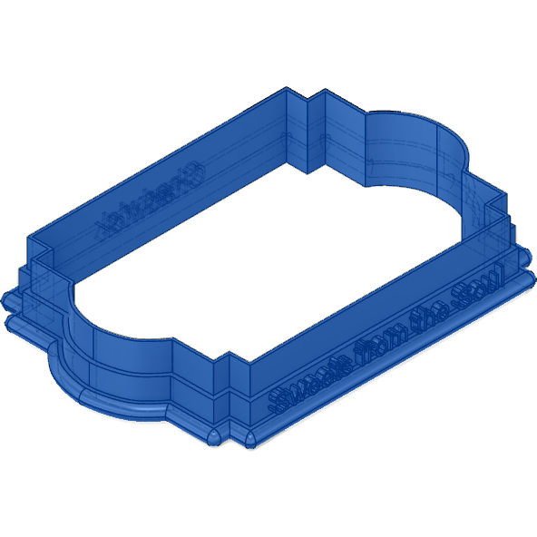 The Chadwick Plaque Cookie Cutter